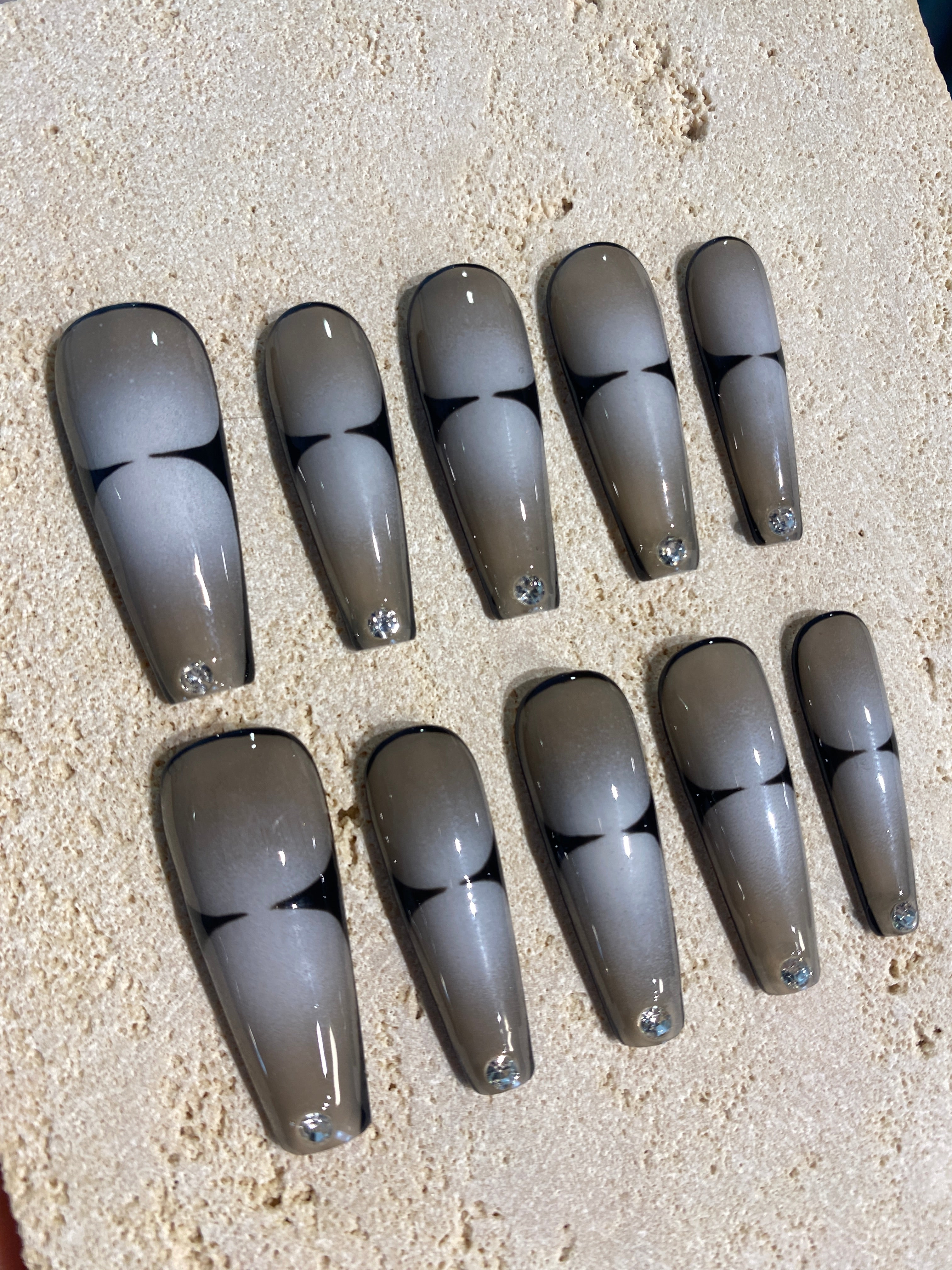 Ballet Hunter Press On Nails