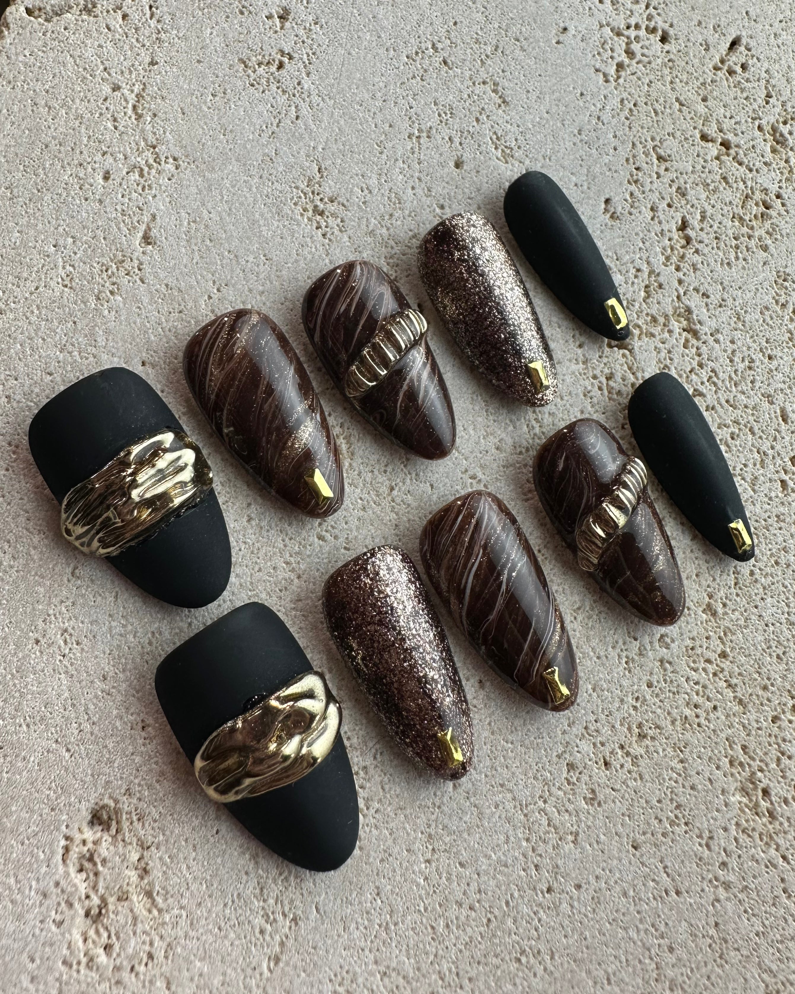 Black Symphony Press On Nails