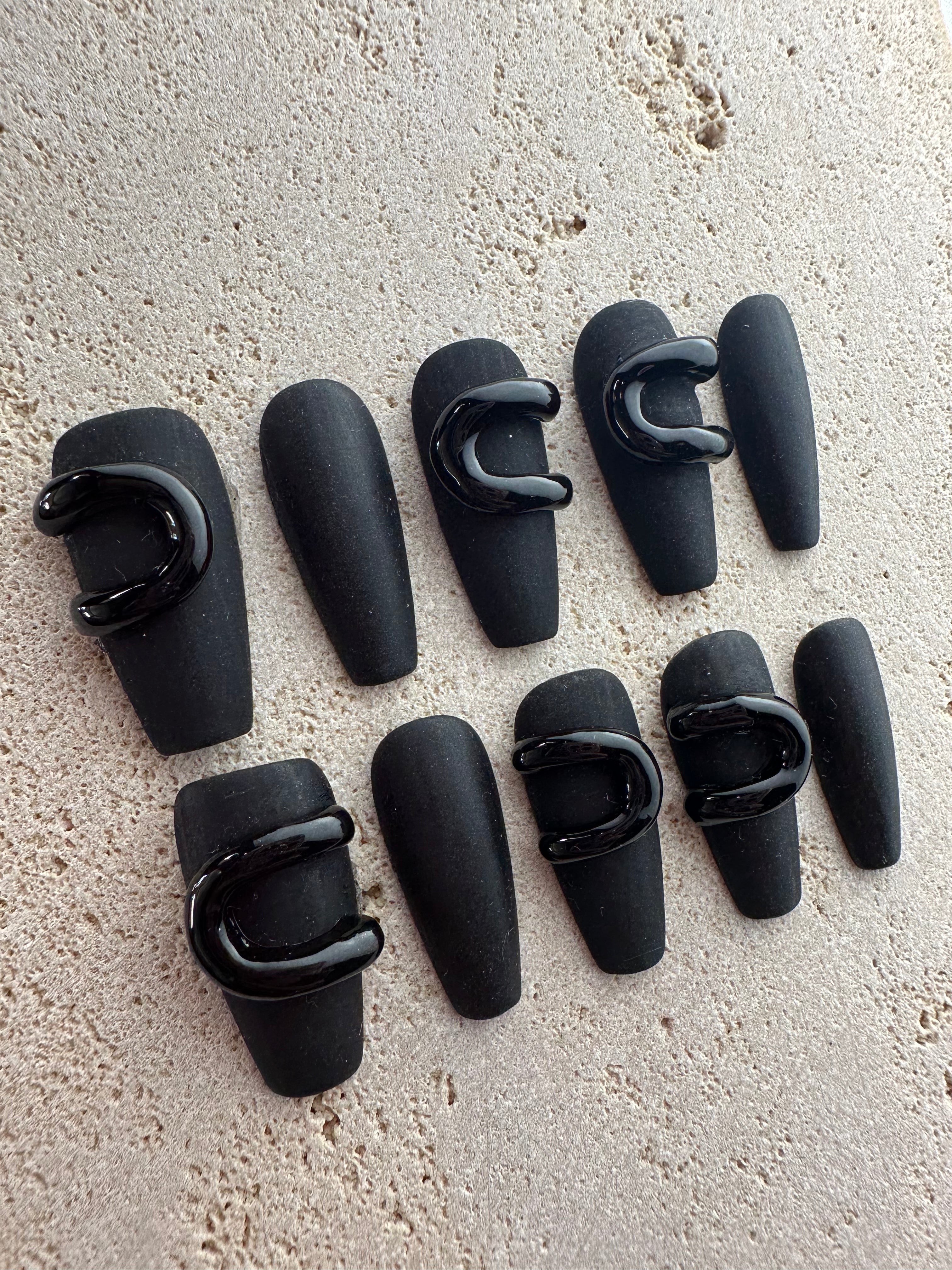 Dark Seduction Press On Nails