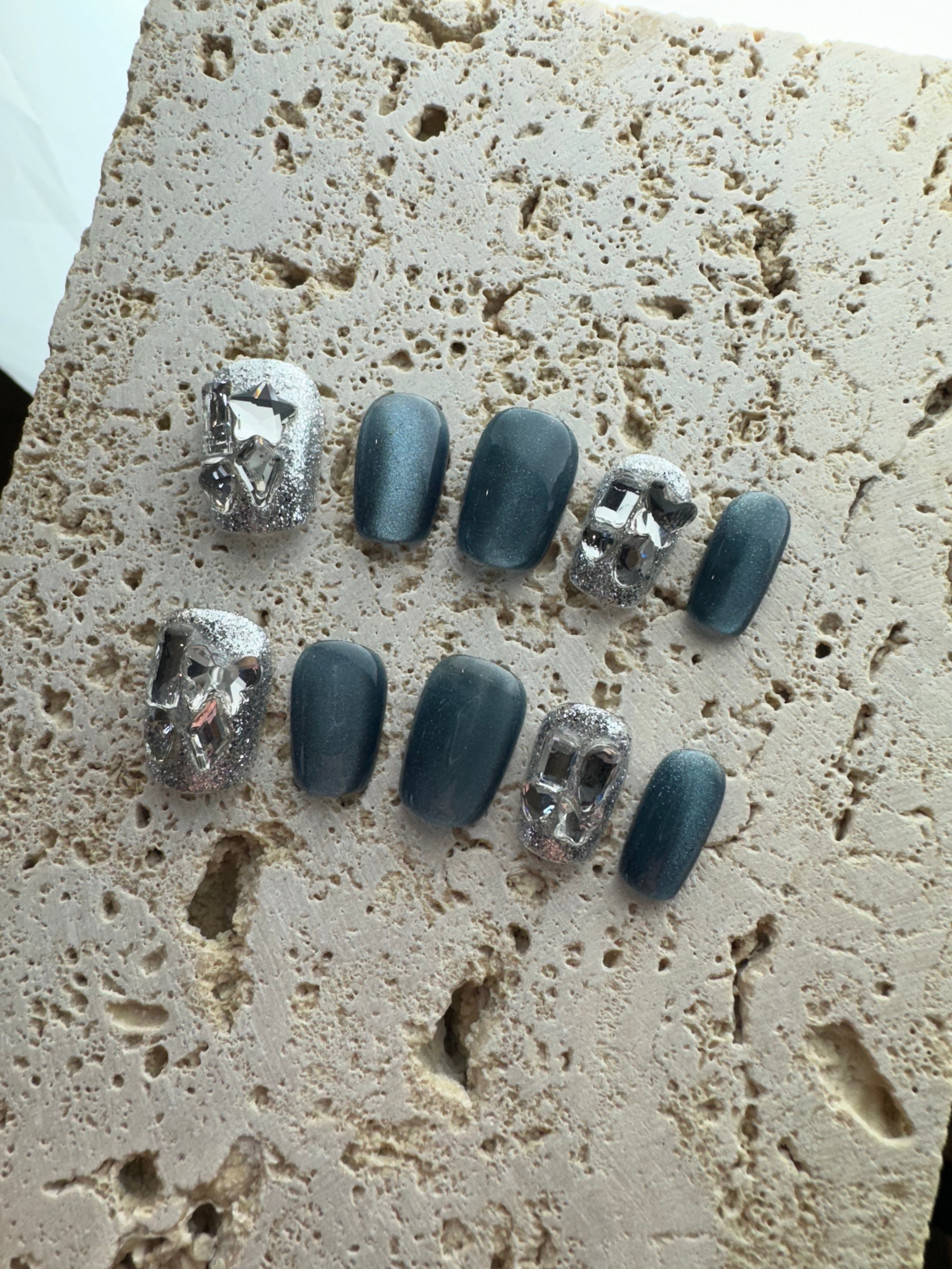 Star Sky Press On Nails