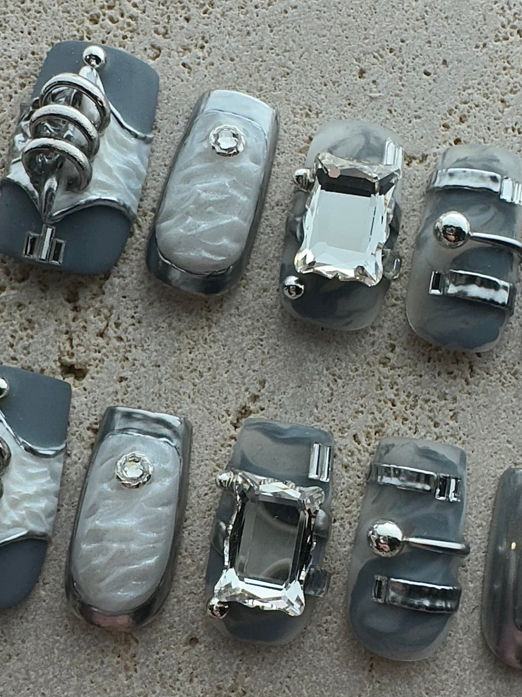 Metallic Goddess Press On Nails