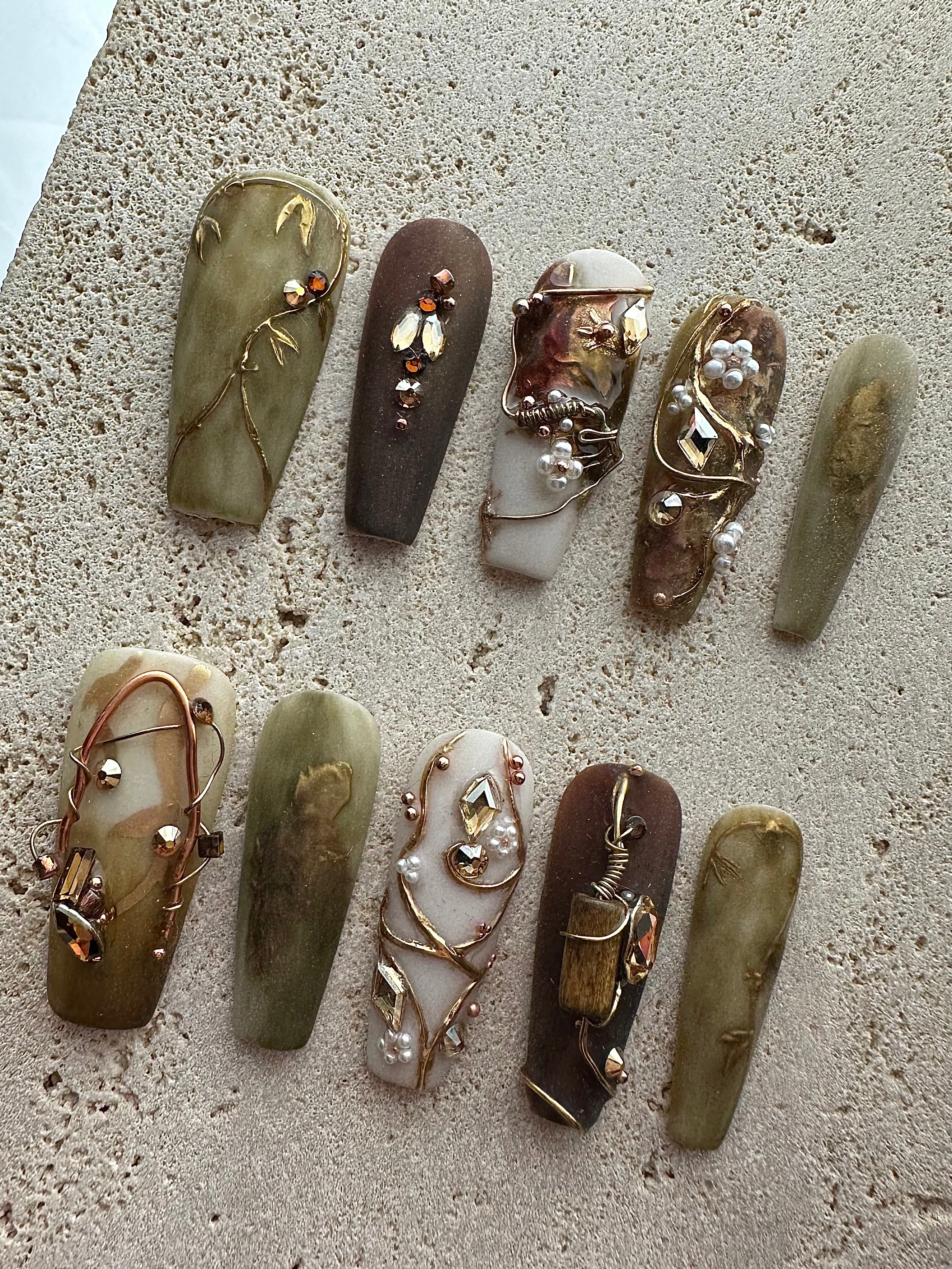 Forest Nymph Press On Nails