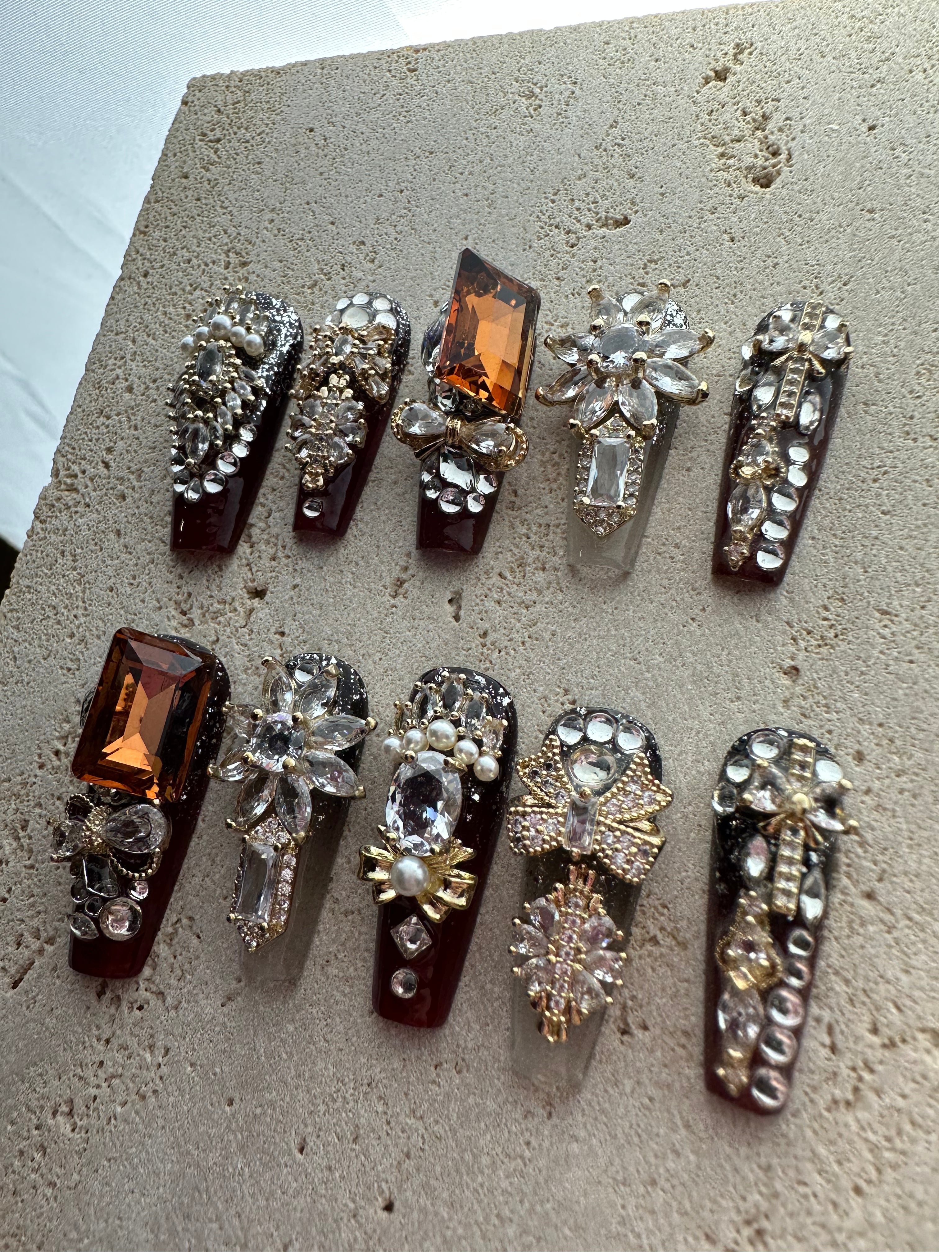 Red Dragon Press On Nails