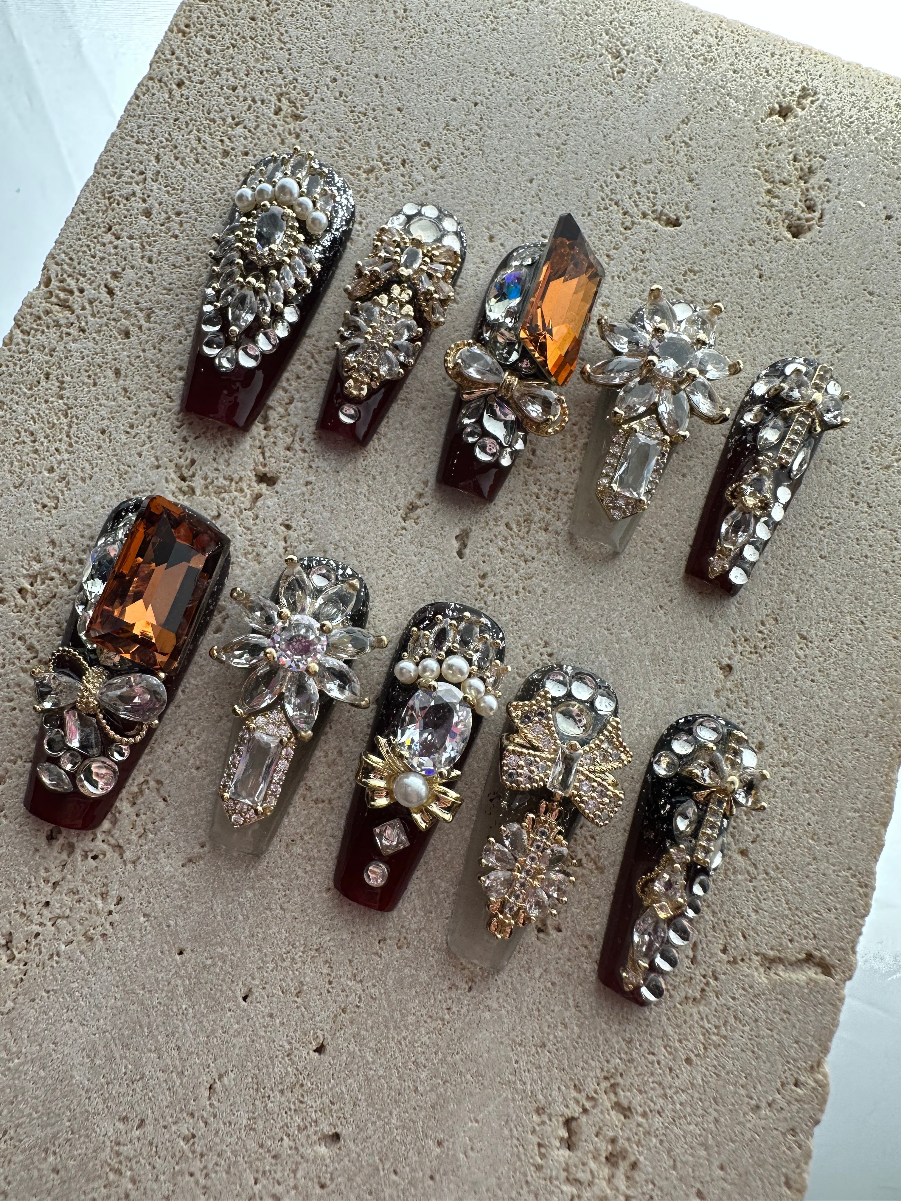 Red Dragon Press On Nails
