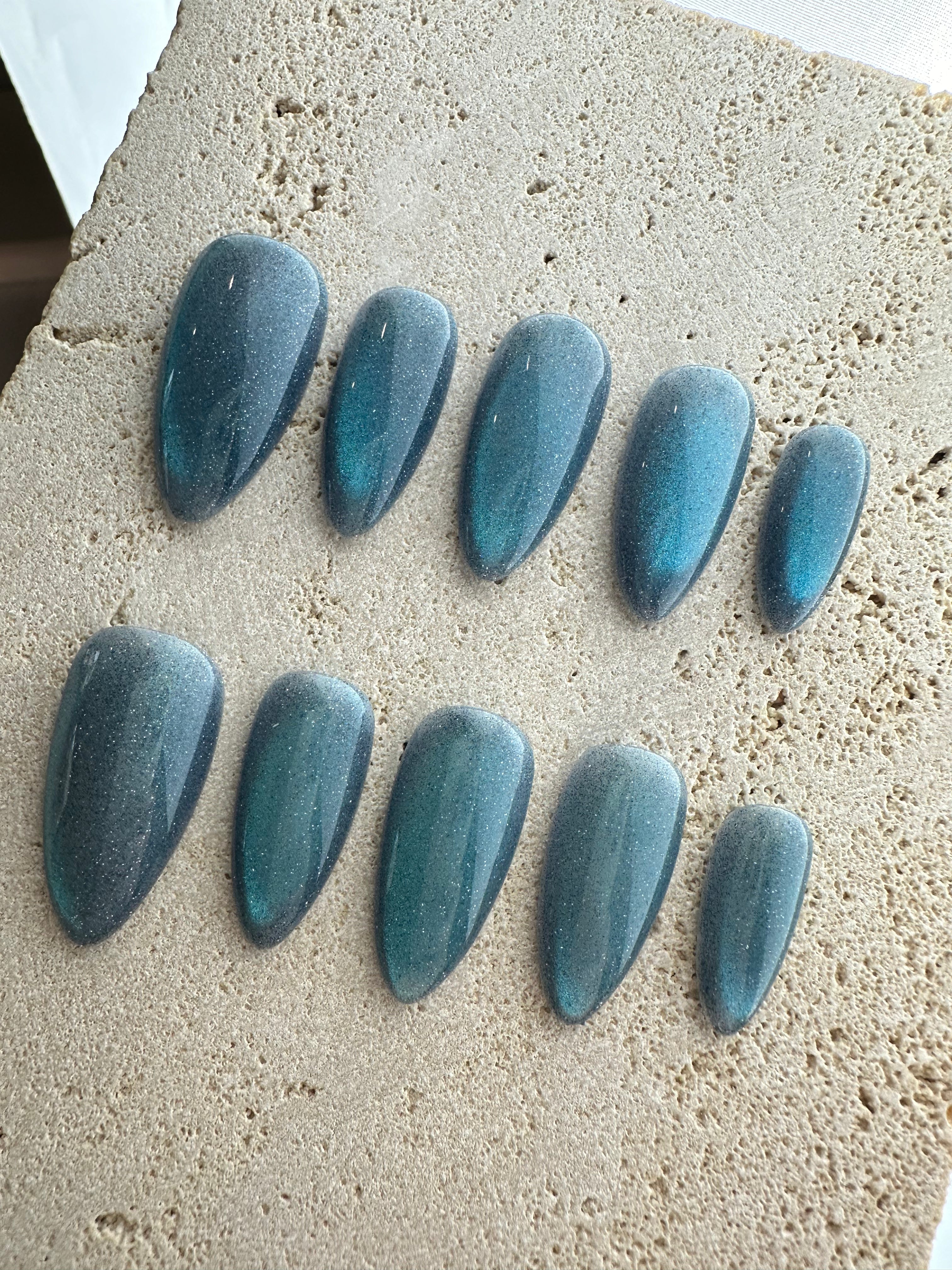 Crystal Magic Press On Nails- Ocean