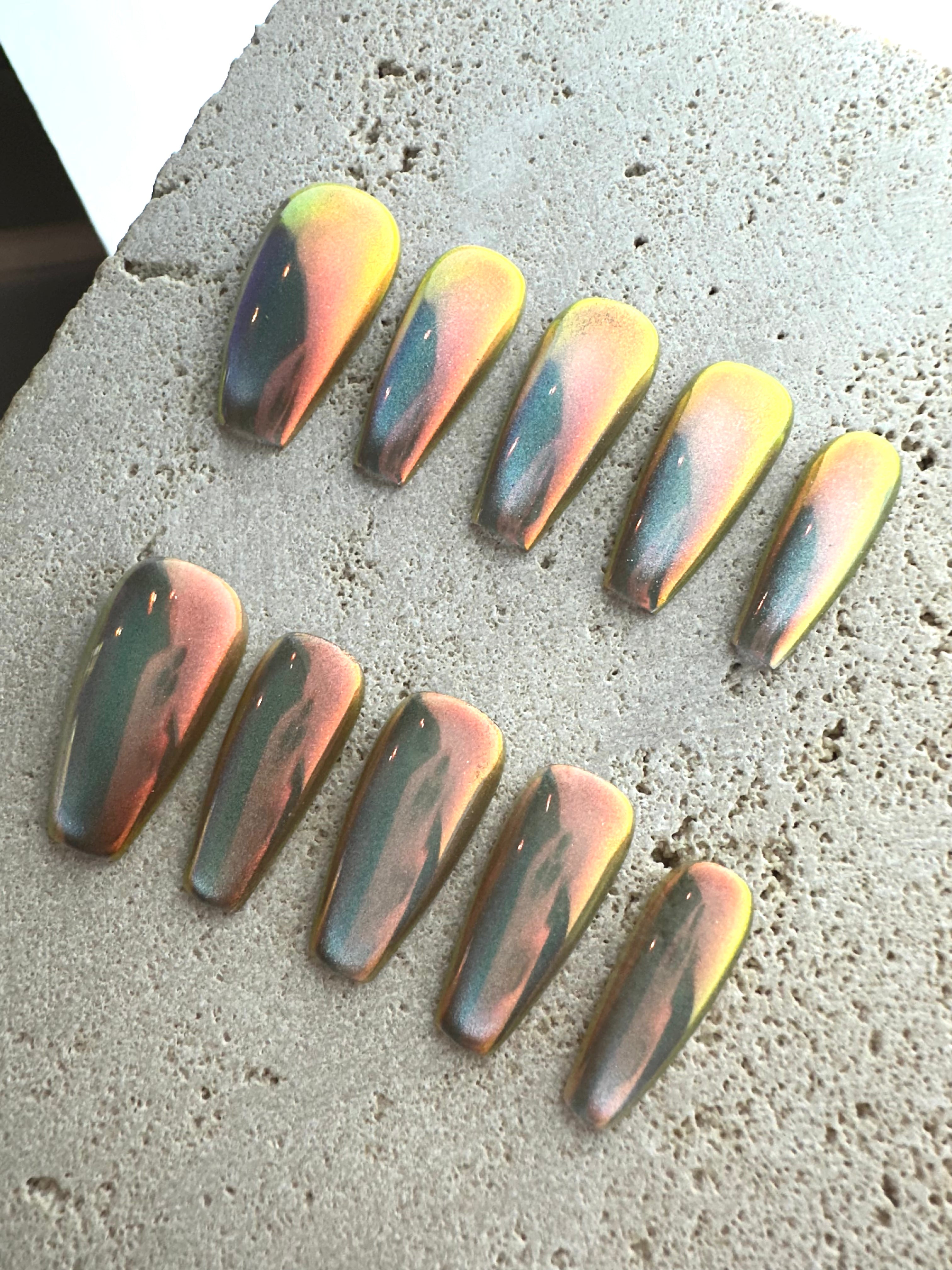 Crystal Magic Press On Nails- Sunset