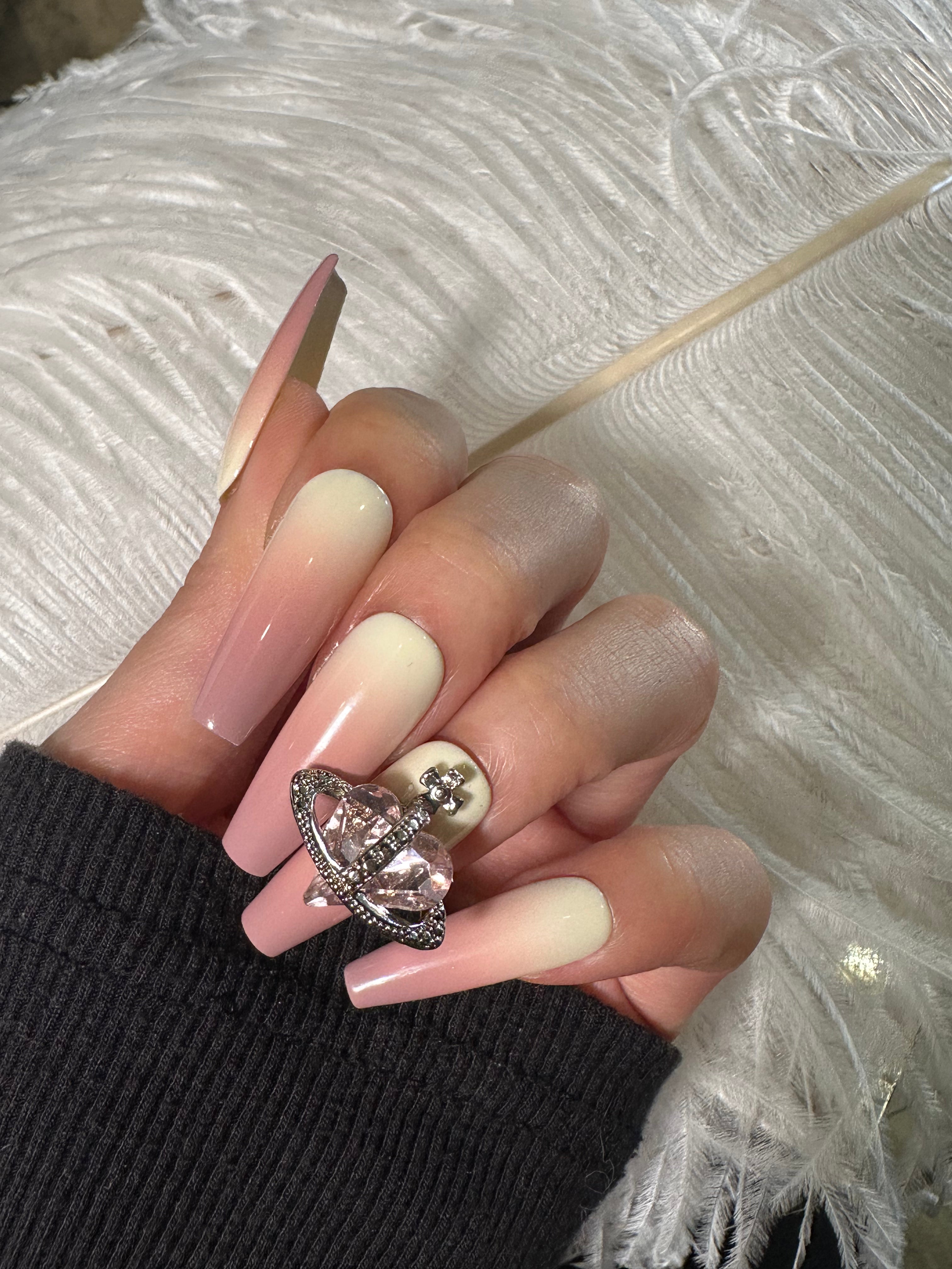 Strawberry Cake Press On Nails