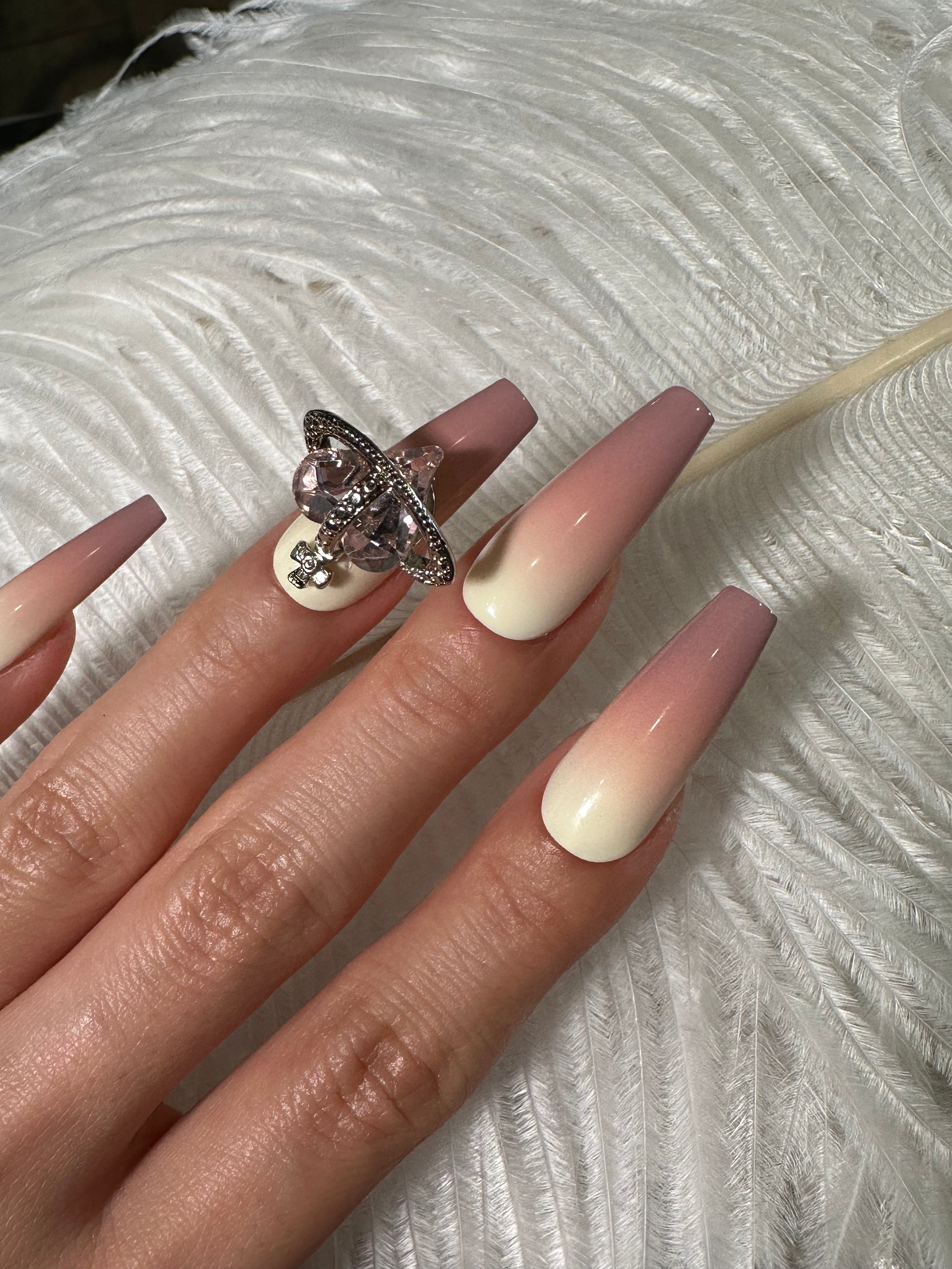 Strawberry Cake Press On Nails
