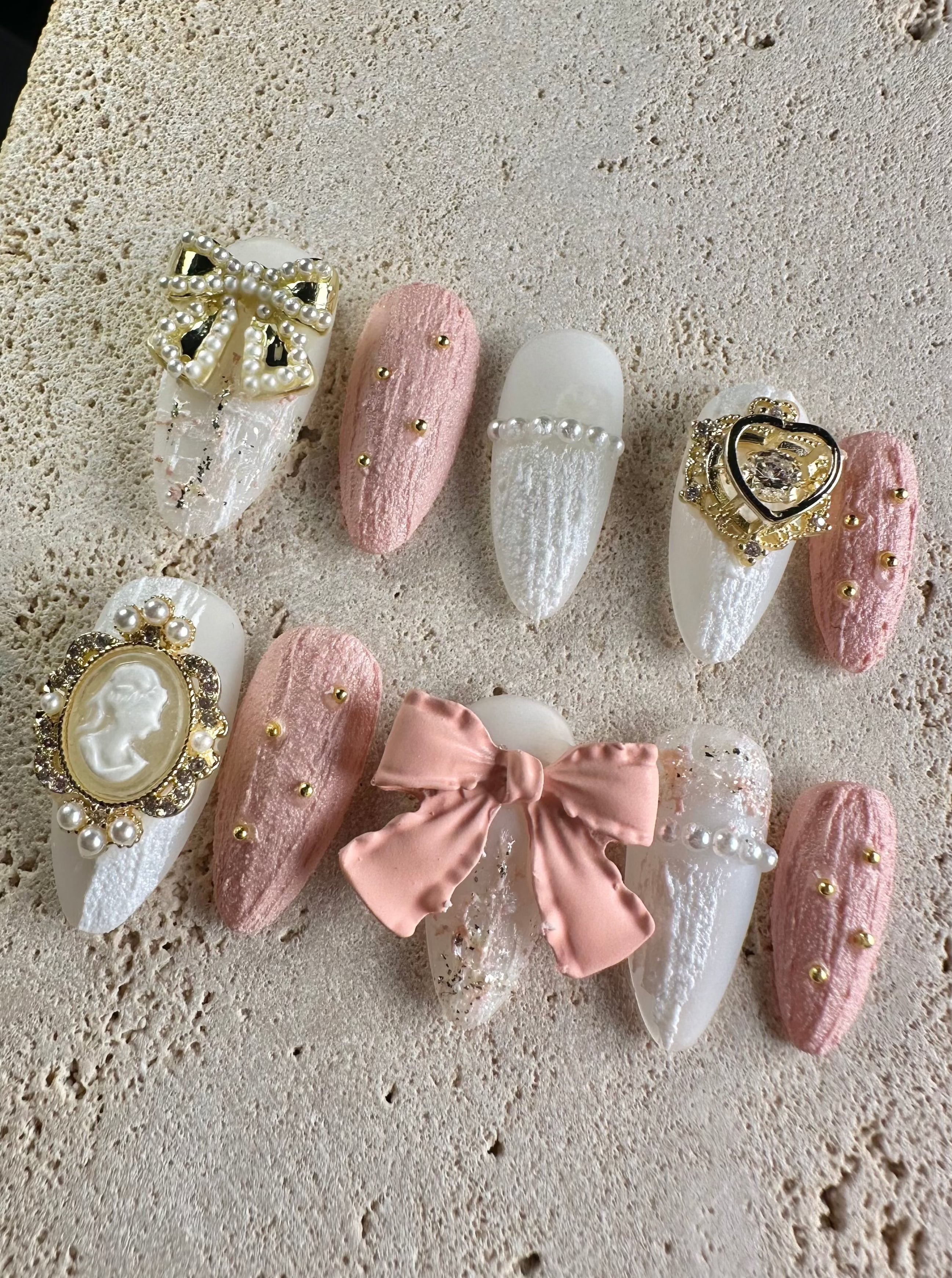 Ribbon Dream Press On Nails