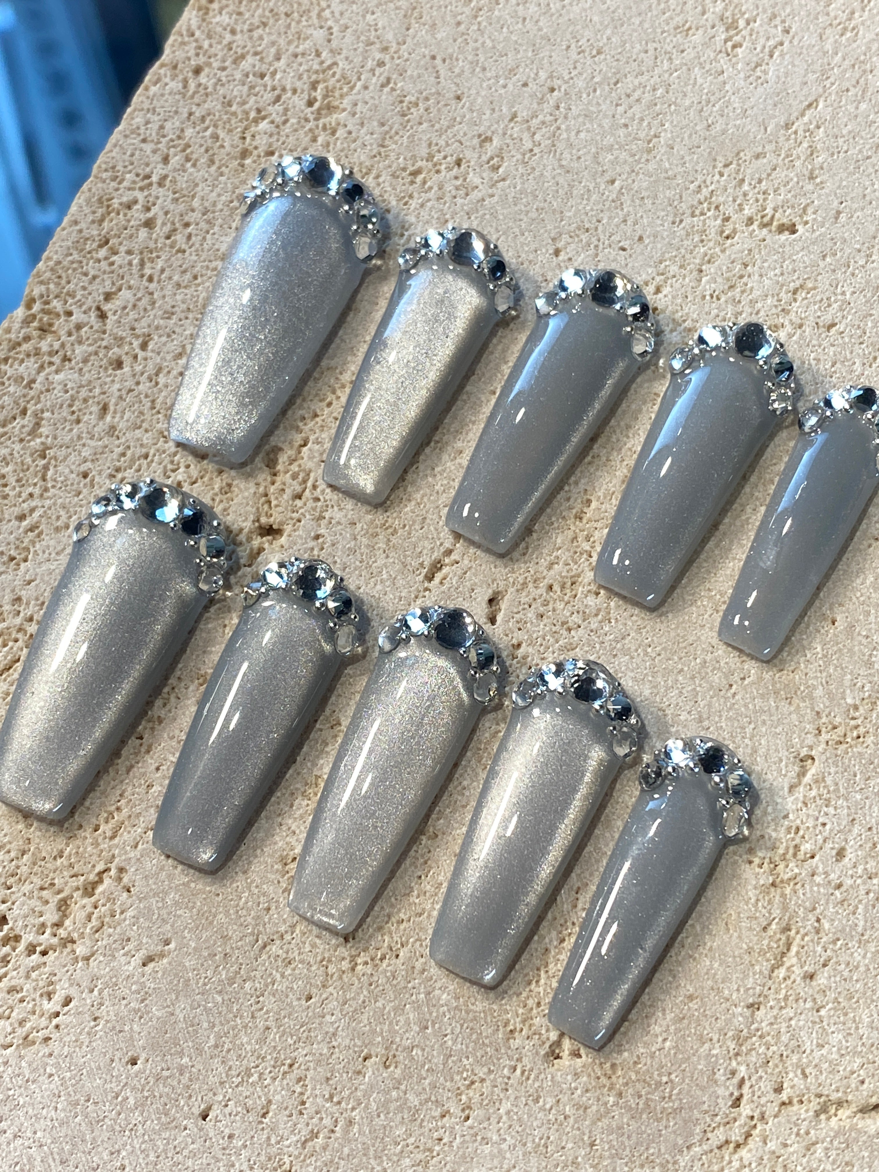 What a Grey Dream Press On Nails