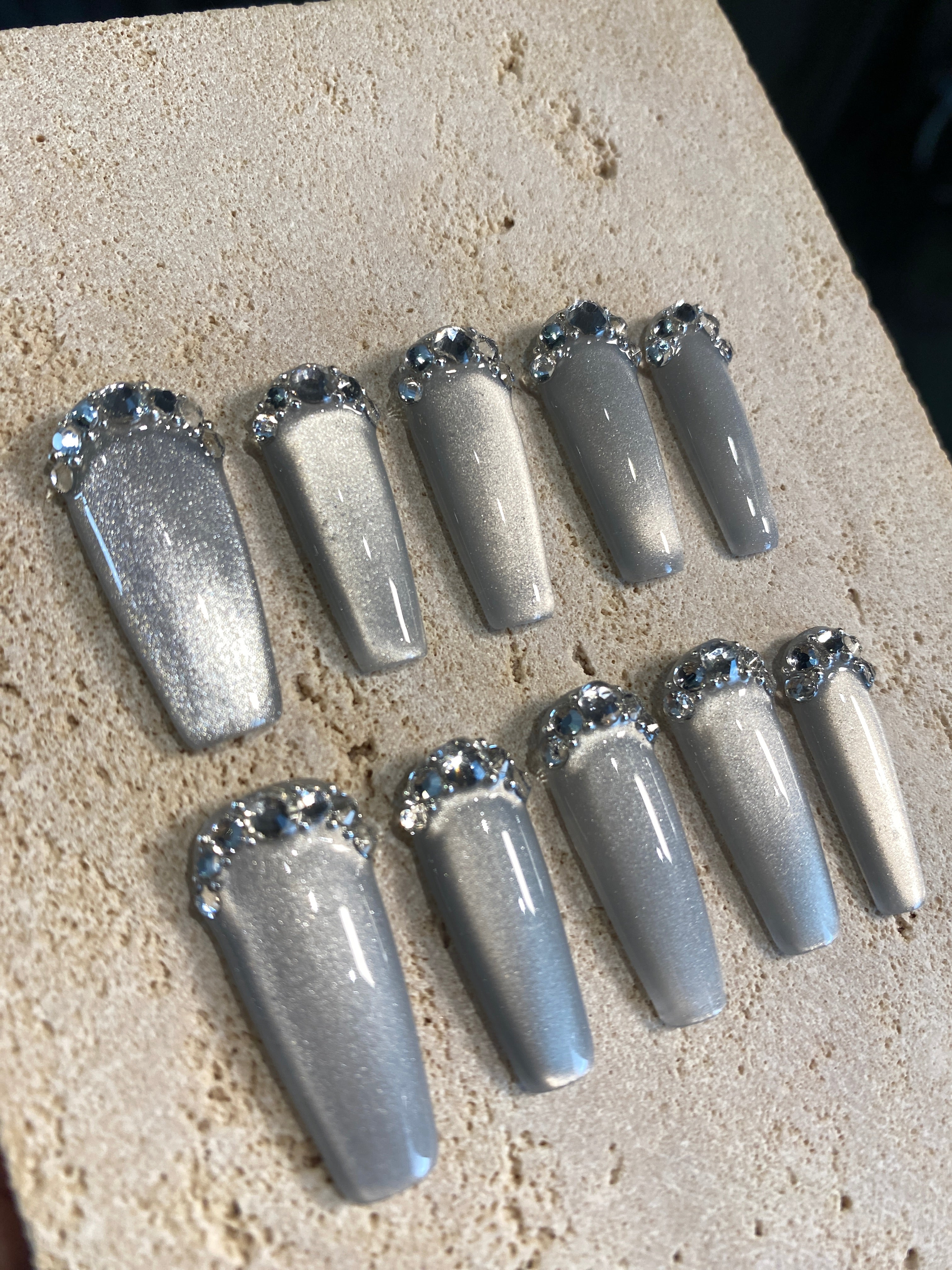 What a Grey Dream Press On Nails