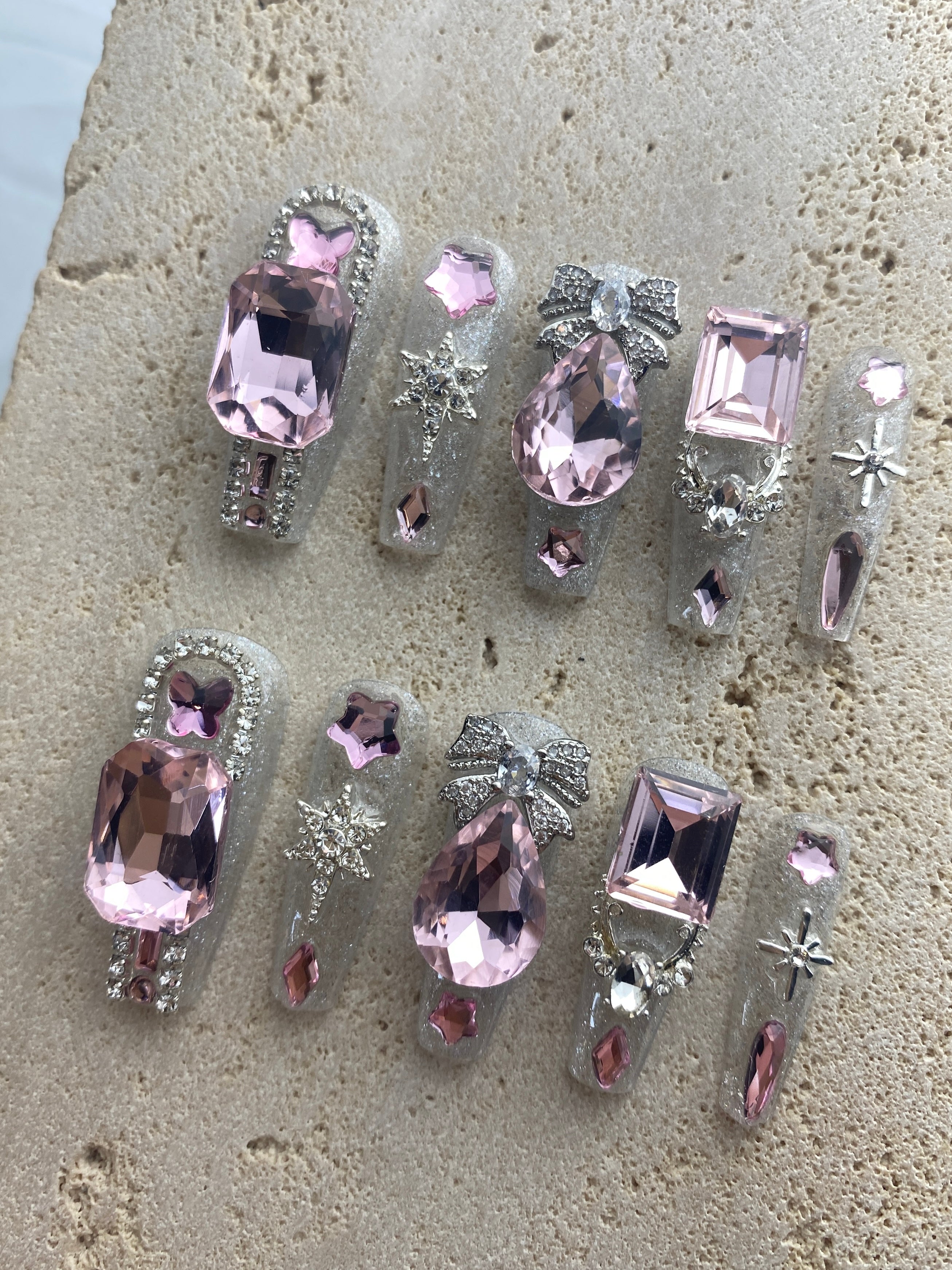 Bling bling Fantasy Press On Nails