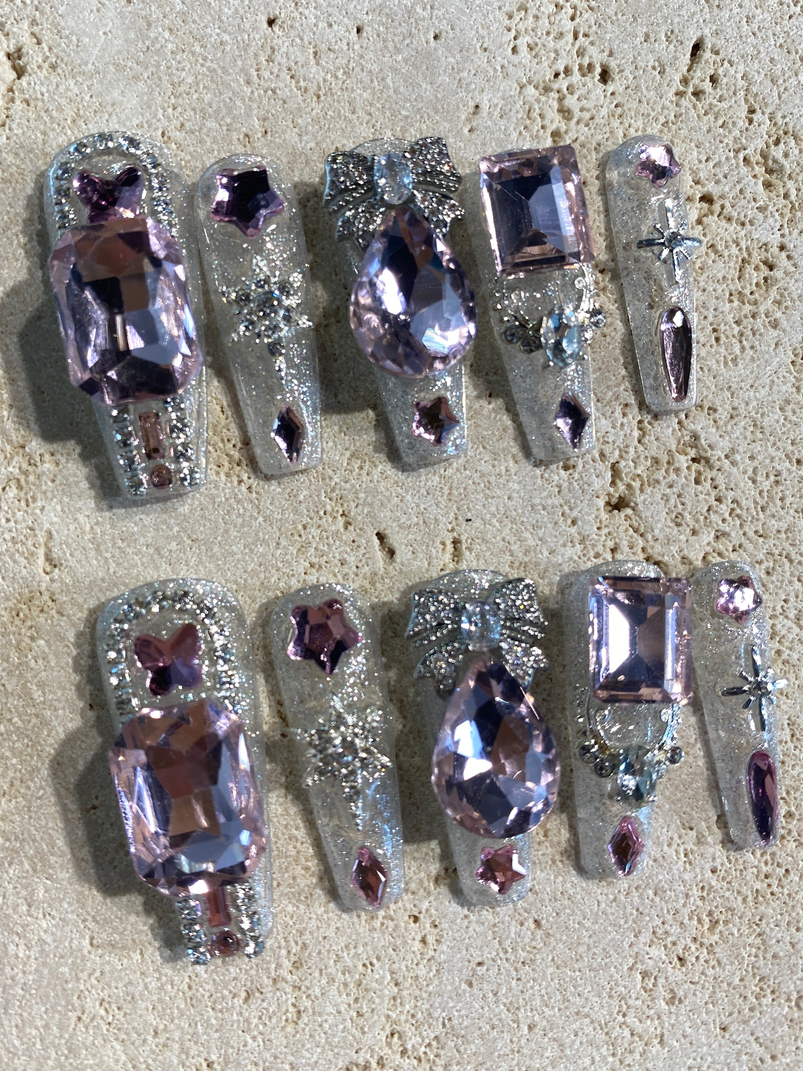 Bling bling Fantasy Press On Nails