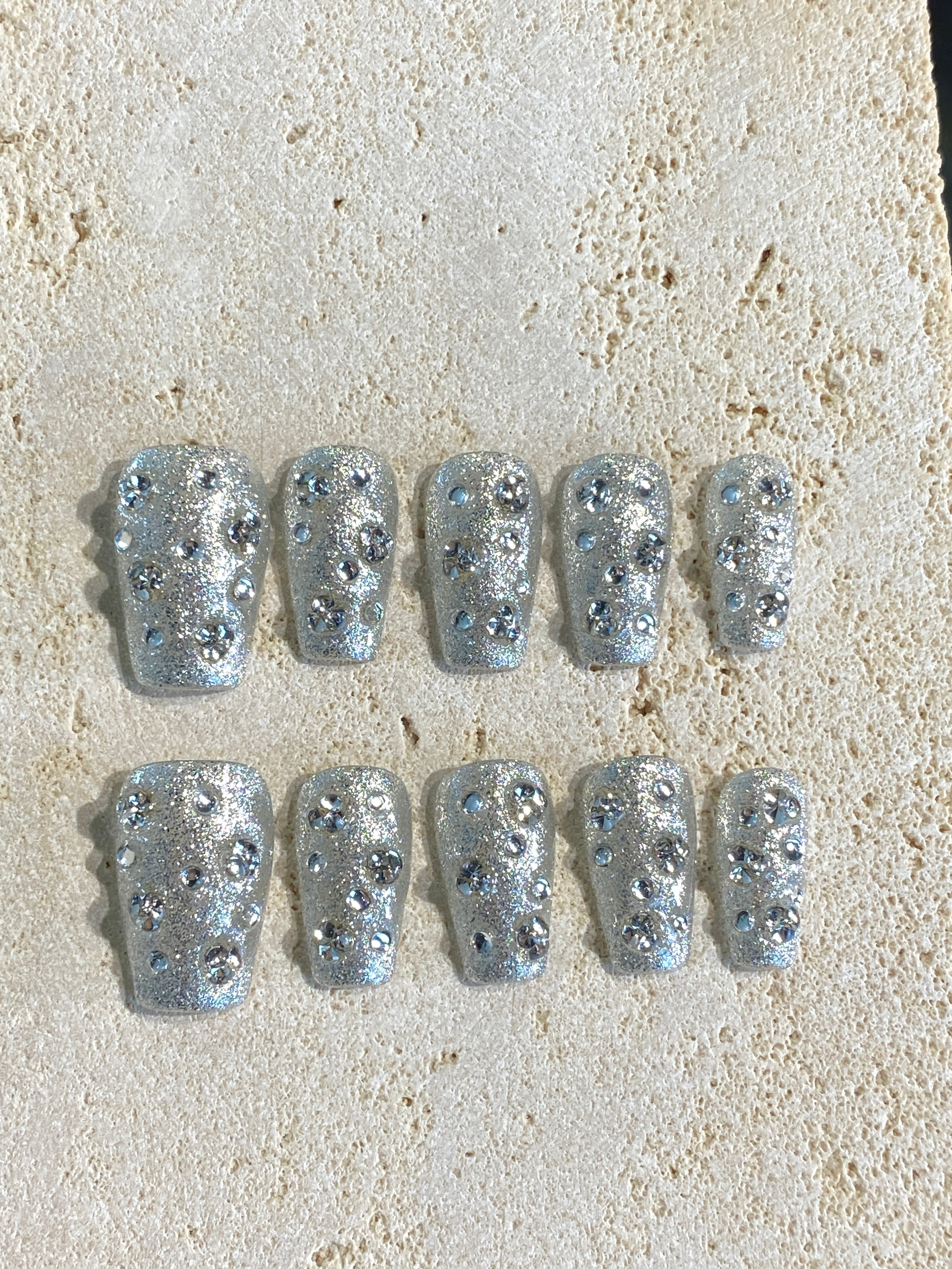Mini Diamond Press On Nails