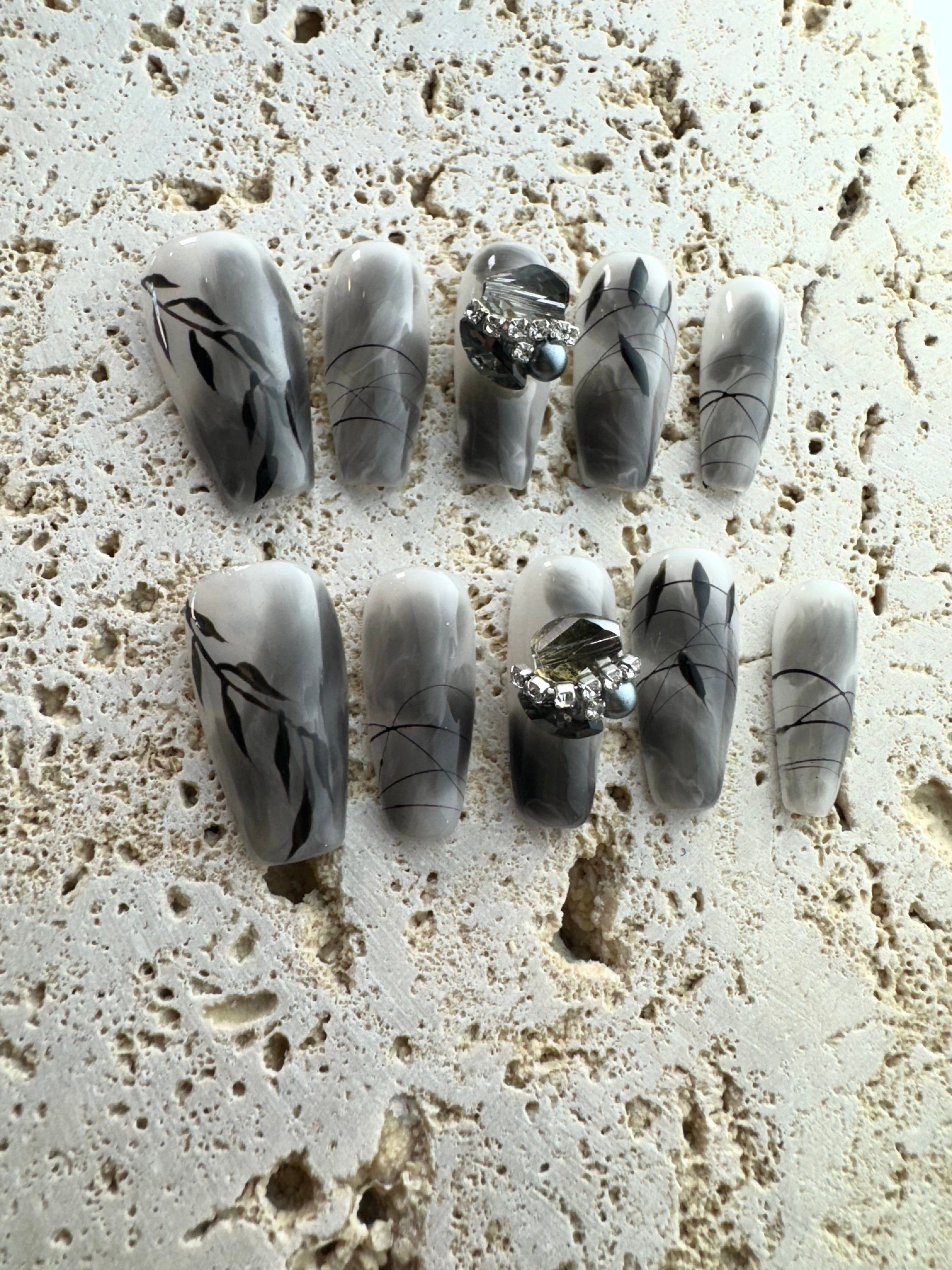 Bamboo Press On Nails