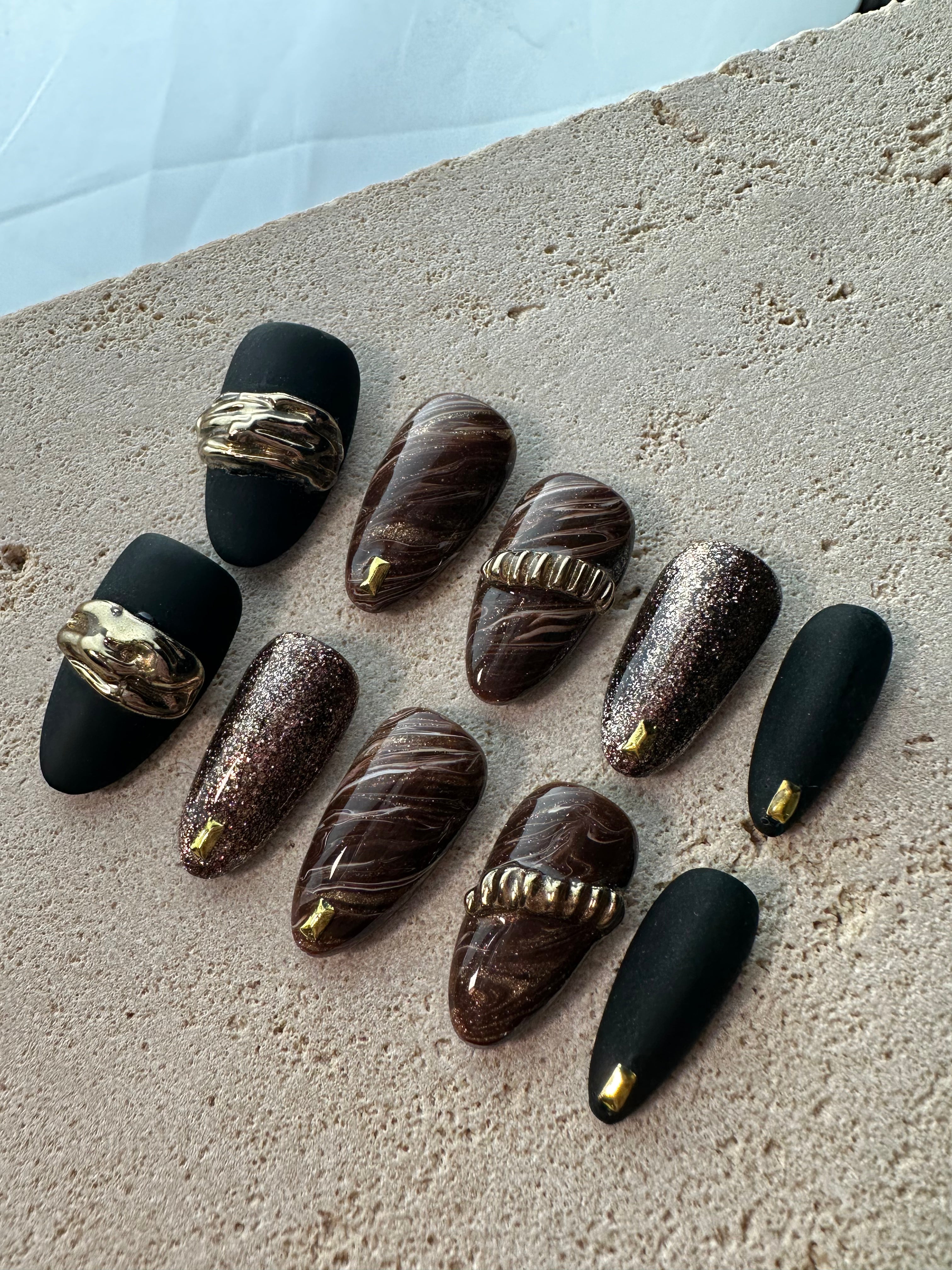 Black Symphony Press On Nails