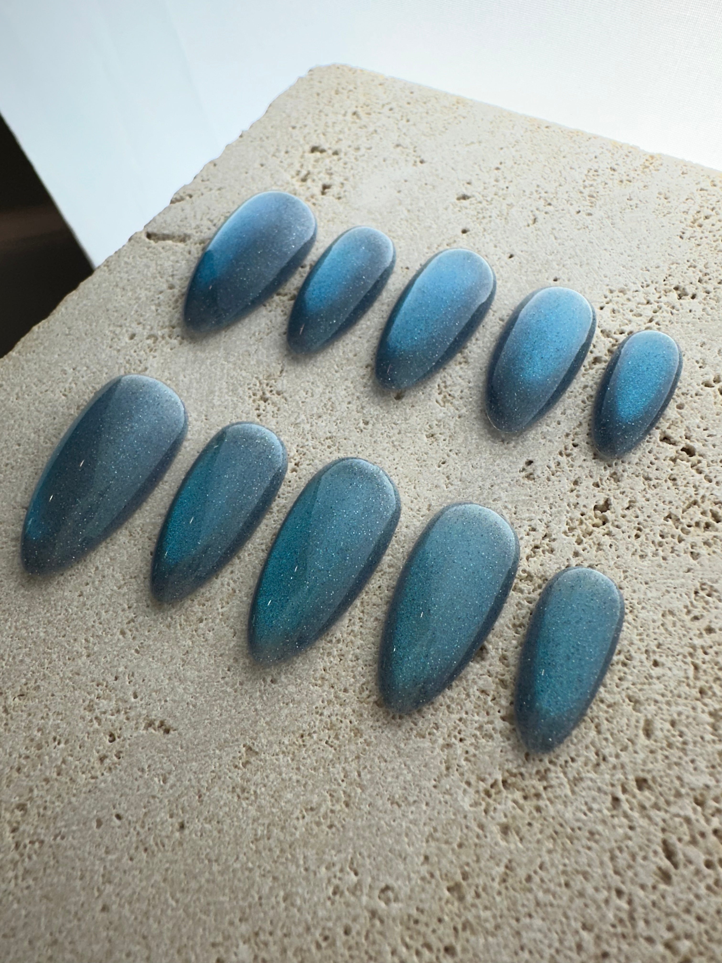 Crystal Magic Press On Nails- Ocean