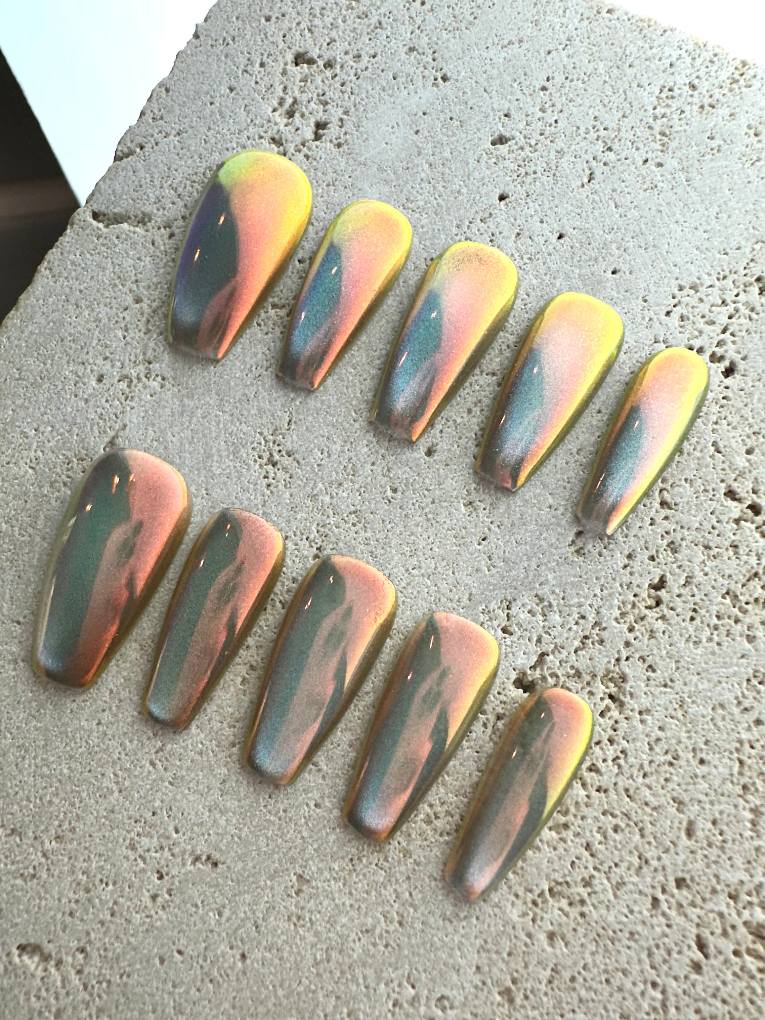 Crystal Magic Press On Nails- Sunset