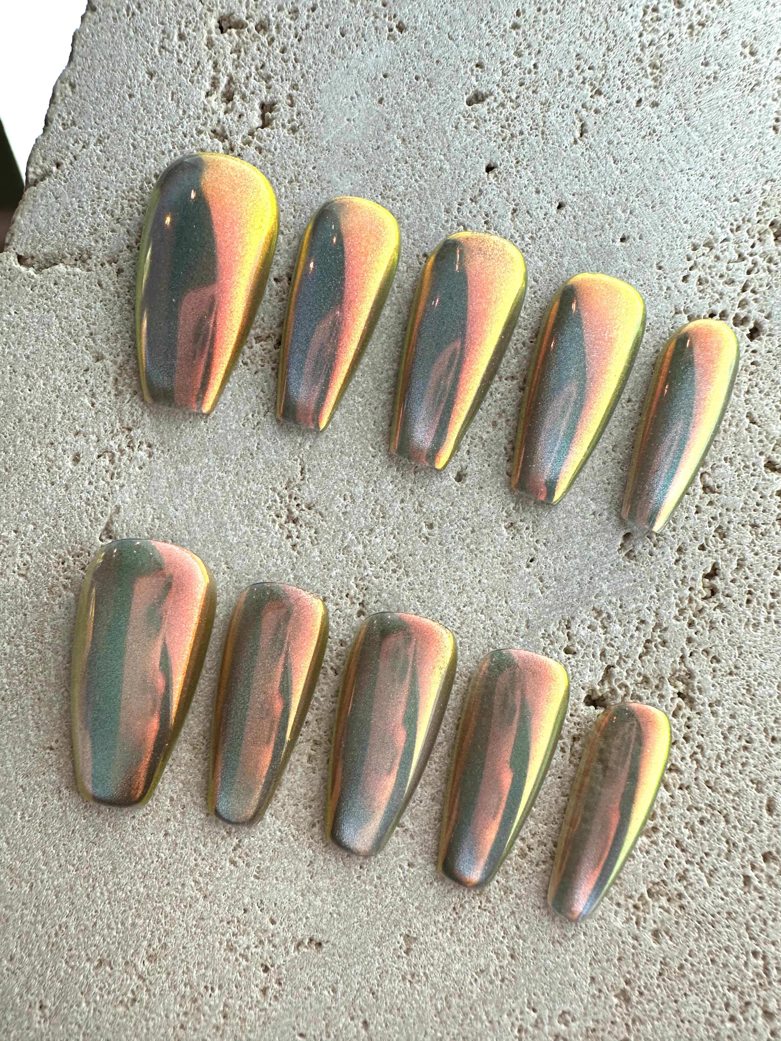 Crystal Magic Press On Nails- Sunset