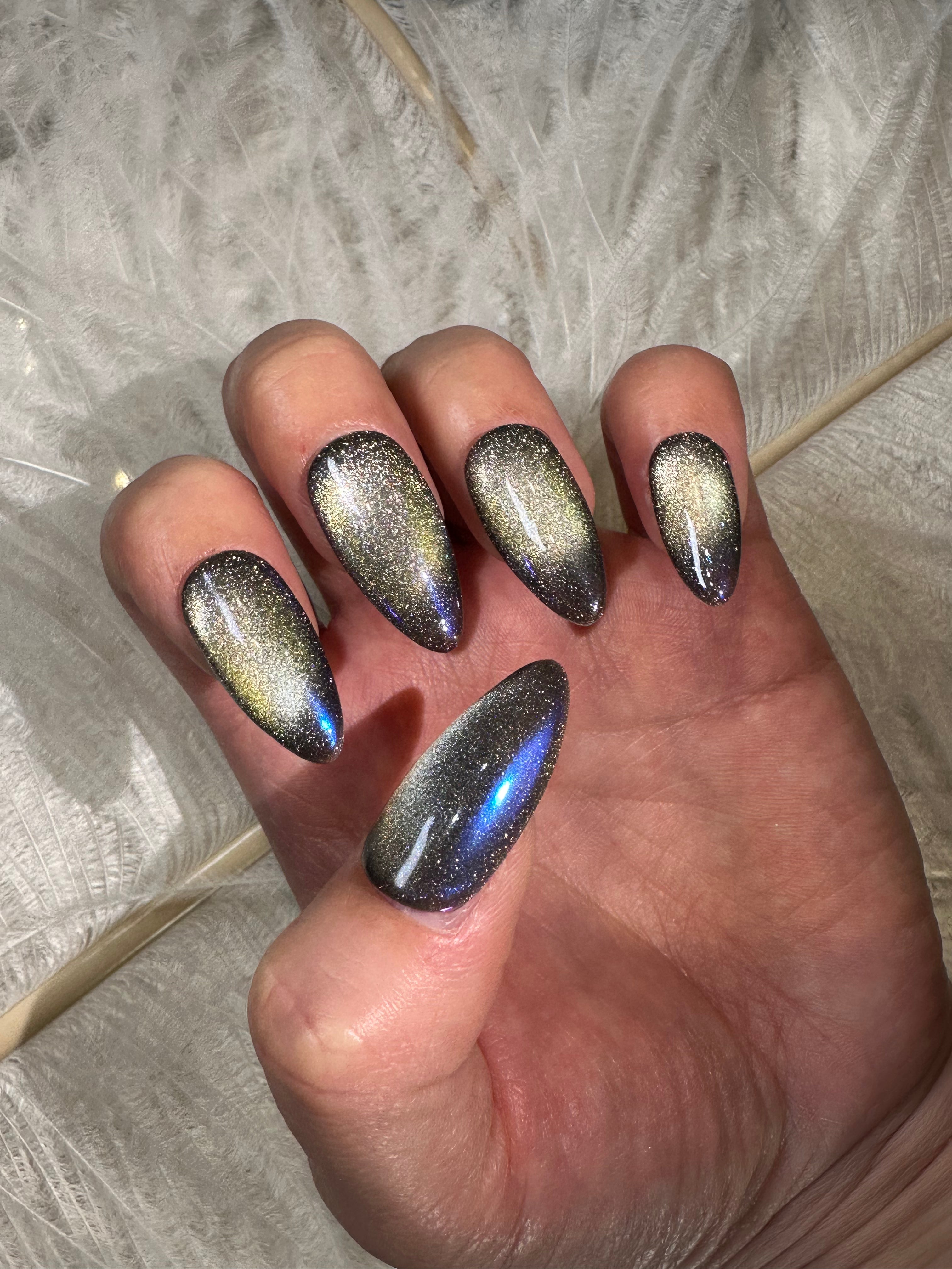 Crystal Magic Press On Nails- Dark