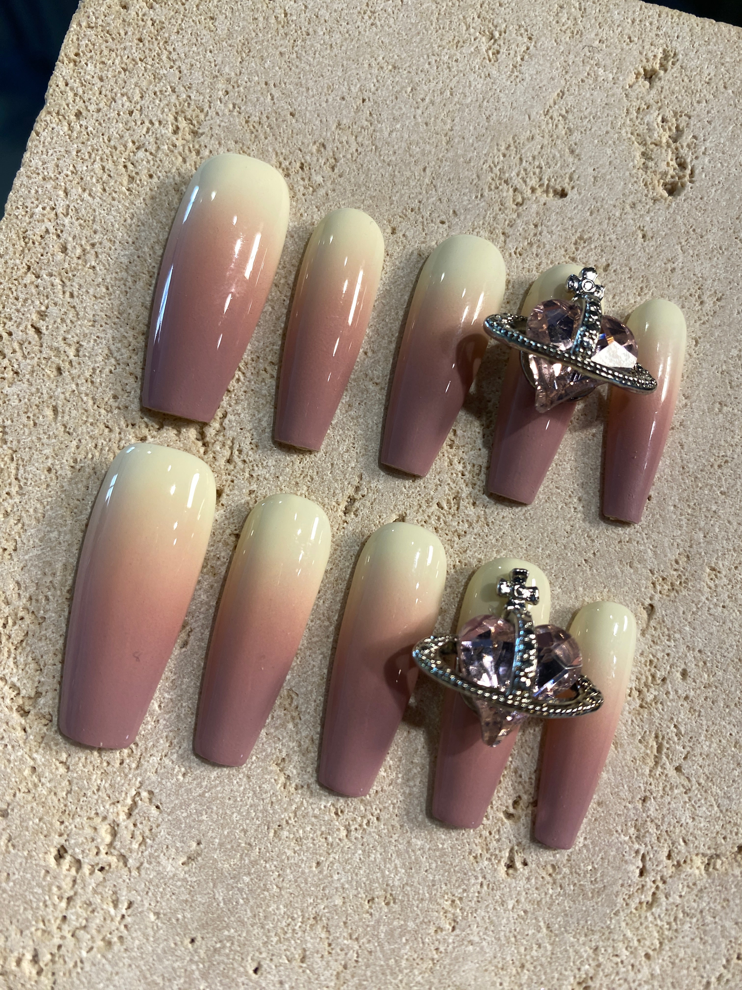 Strawberry Cake Press On Nails