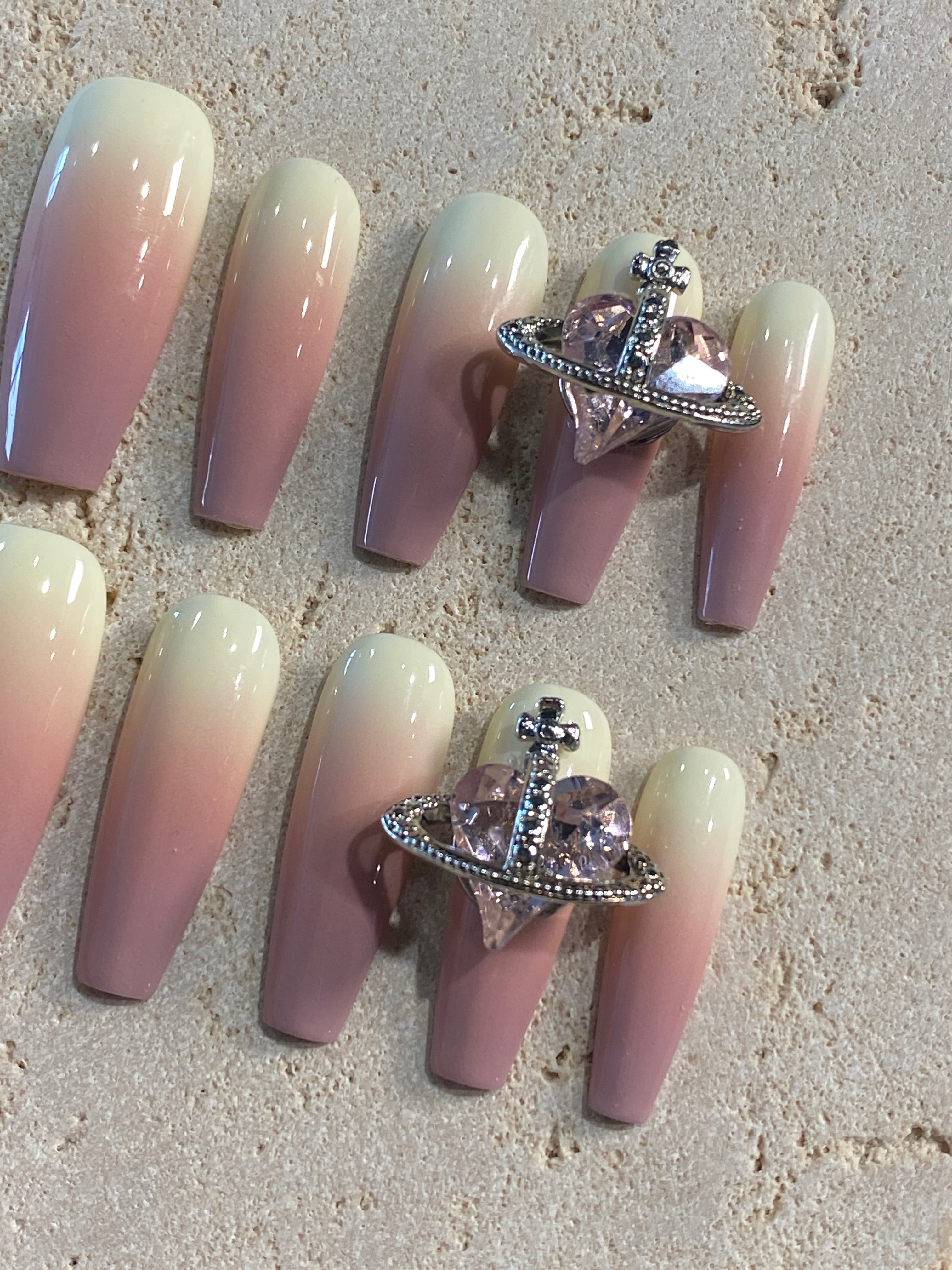 Strawberry Cake Press On Nails