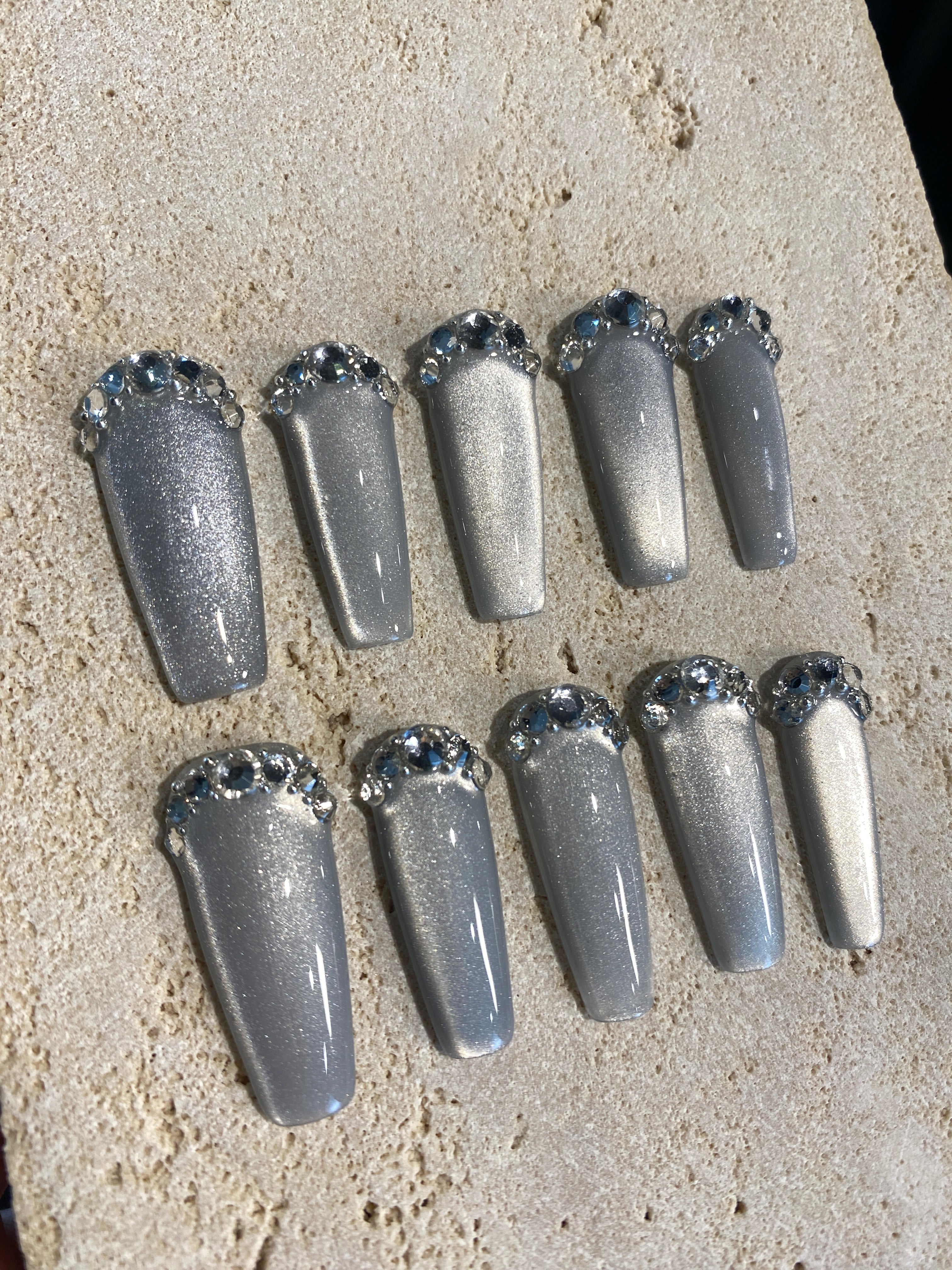 What a Grey Dream Press On Nails