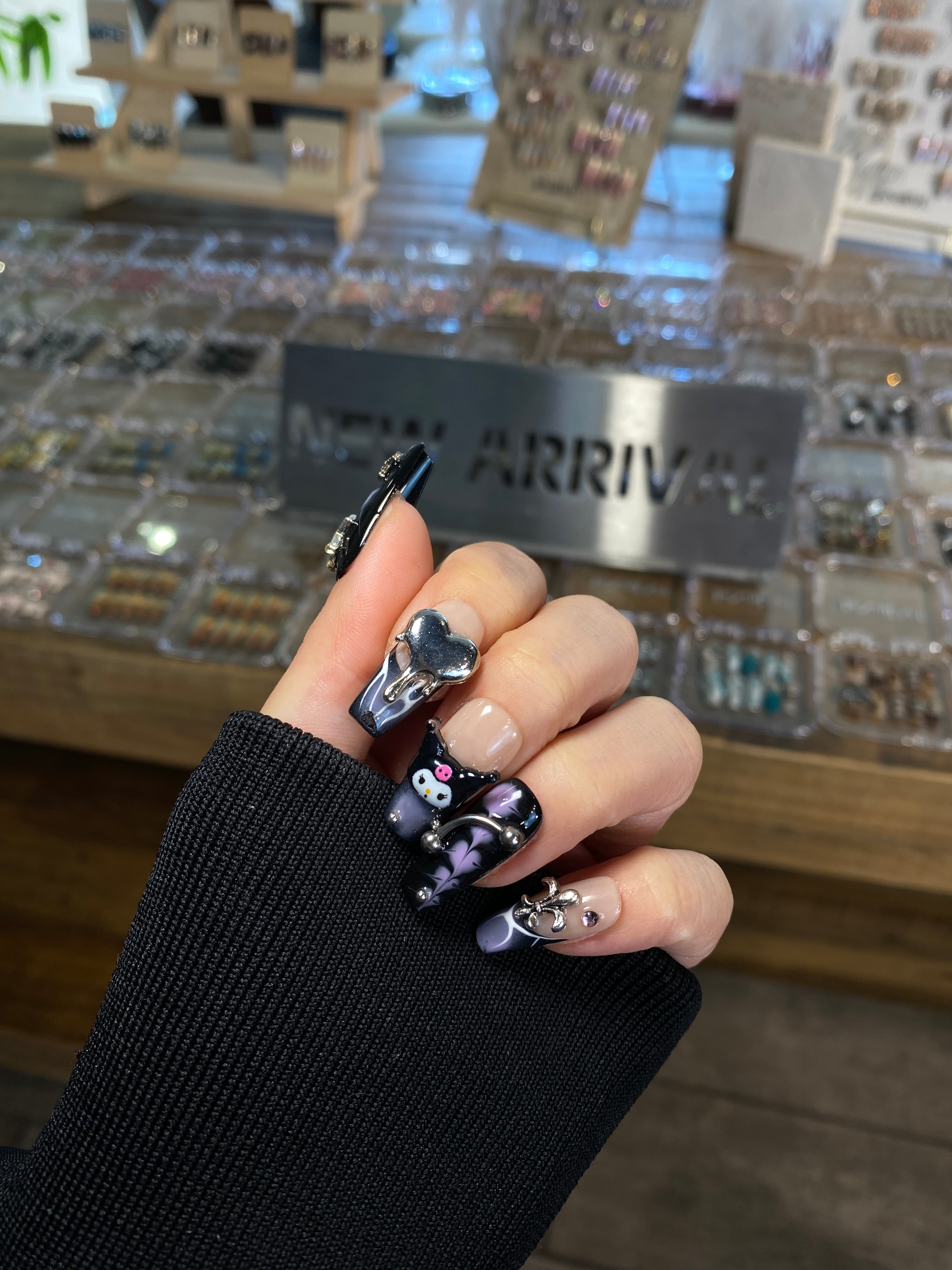 Purple Kuromi Press On Nails