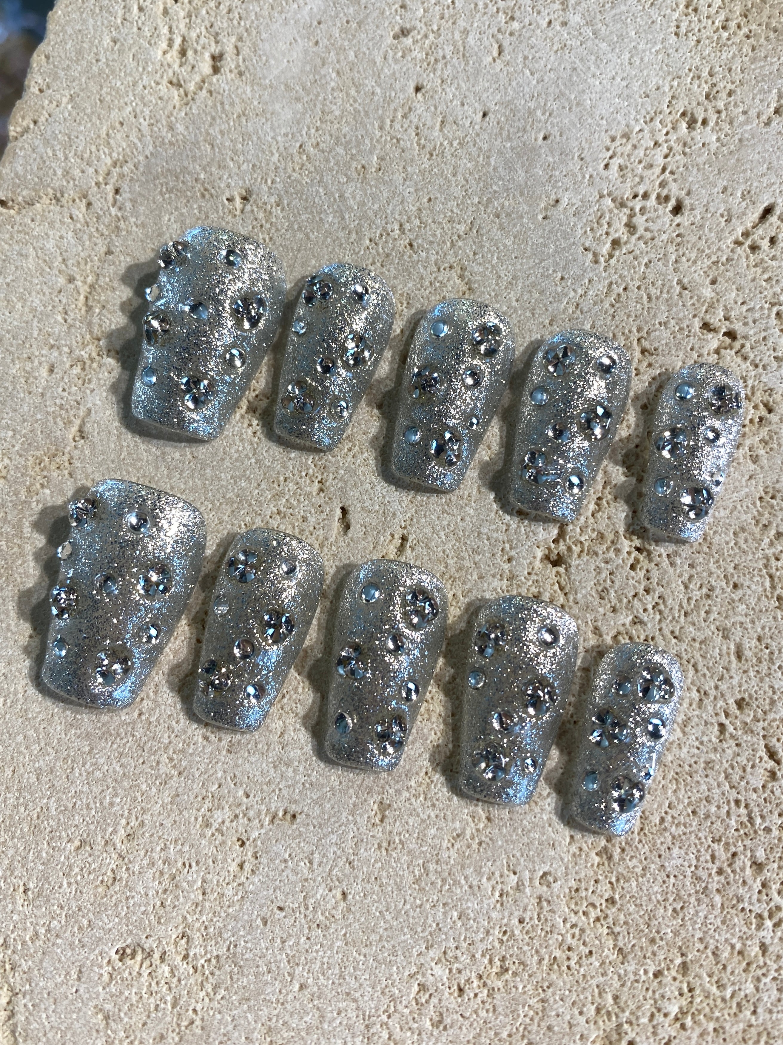 Mini Diamond Press On Nails