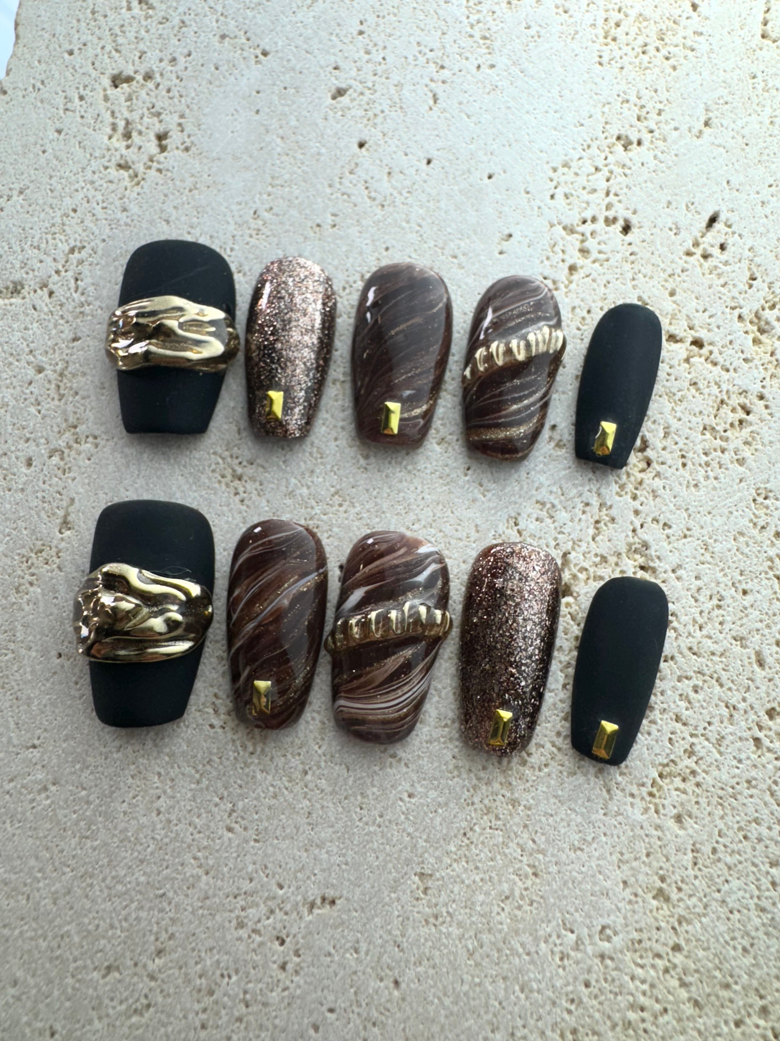 Black Symphony Press On Nails