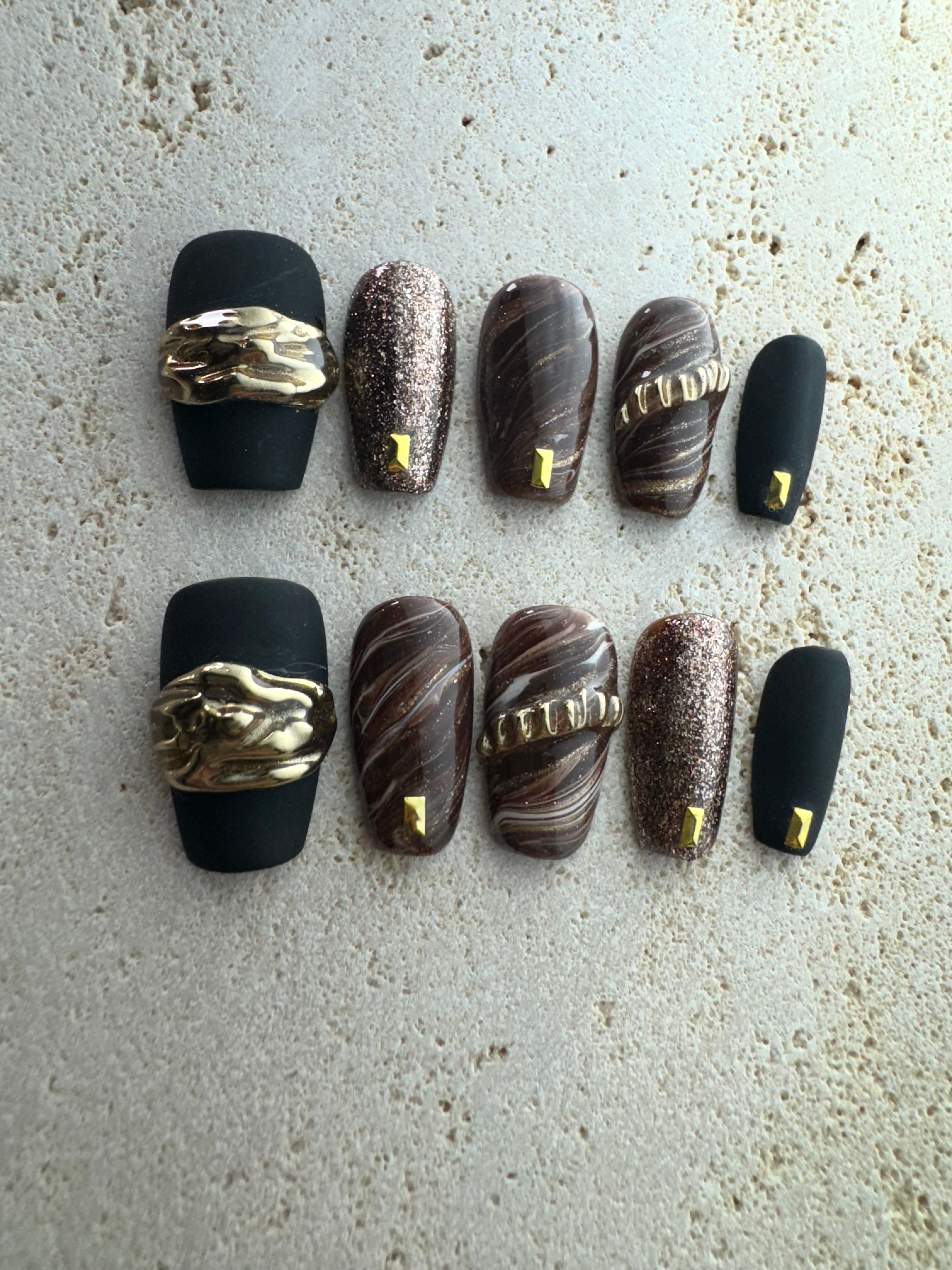 Black Symphony Press On Nails